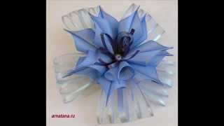 Банты к 1 сентября канзаши своими руками мастер класс. Kanzashi