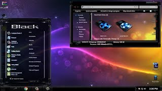 Windows 7 ultimate Black glass theme