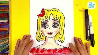 Как нарисовать ЛИЦО ПРИНЦЕССЫ девочки / Уроки рисования от РыбаКит