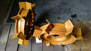 Самодельные грунтозацепы и полуоси из металлолома.Homemade grapples..или Вечные колеса.