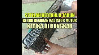 Radiator ninja kotor parah, bertahun tahun tidak di servis