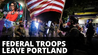 Peaceful protests in Portland after feds withdraw