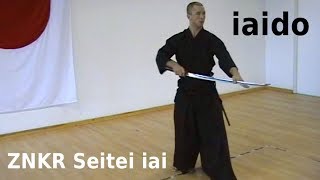 IAIDO, Japanese sword art - ZNKR Seitei Iai kata, all 12 forms