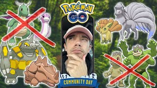 BEST COMMUNITY DAY POKÉMON TO VOTE FOR? (Rhyhorn, Vulpix, Machop, Dratini Community Day!)