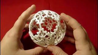 Вяжем крючком ***Новогодний шар*** (1)_Crochet Christmas ball