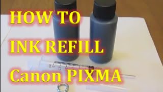 HOW TO REFILL Canon Pixma MG2520 Printer Inkjet Black ink pg 245 ink cartridge