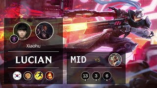 Lucian Mid vs Corki - KR Master Patch 9.13