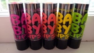 Baby Lips Electro Collection: REVIEW/DEMO