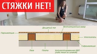 Стяжка в доме не нужна - самое простое устройство пола в деревянном доме