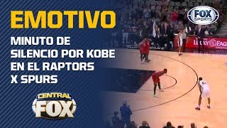 El minuto de silencio en honor a Kobe Bryant