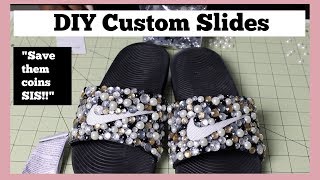 DIY Nike Custom Slides | Save them coins SIS! | KompletelyKAI
