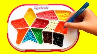 AquaBeads Rainbow Set - Aguabeads Beginner's Studio Playset - DIY Cool Shapes with Glitter Beads