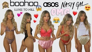 VALENTINES LINGERIE & PJS TRY ON HAUL???