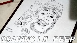 Drawing Lil Peep - Desenhando Lil Peep
