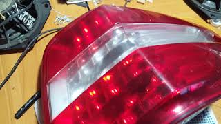 Ml 320:  восстановленные  Led фары. Осмотр