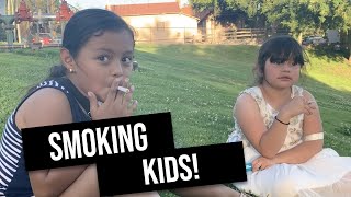 I caught a 7 and 8 year old smoking in the park! *Tips for not smoking*
