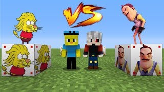 REMZİ VS HELLO NEIGHBOR ŞANS BLOKLARI - Minecraft