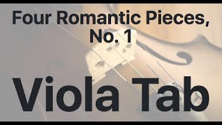 Learn Four Romantic Pieces, No. 1 on Viola - How to Play Tutorial