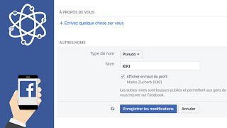 Mettre un pseudo ou surnom sur Facebook