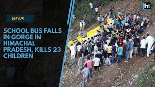 Breaking News || School bus falls in gorge in Himachal Pradesh