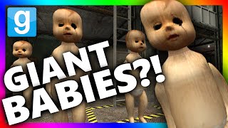 GIANT BABY HIDE AND SEEK | Gmod Sandbox Minigame (Giant Baby Playermodel)