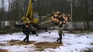 Разборка и сборка сруба. Перевозка  сруба (дома, бани) манипулятором.