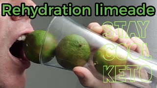 Keto Electrolytes  Rehydration Isotonic Limeade Sport Drink LCHF