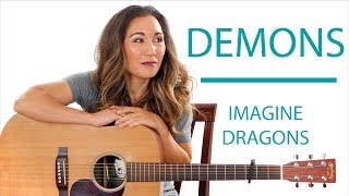 Demons by Imagine Dragons - Easy Guitar Tutorial with Play Along