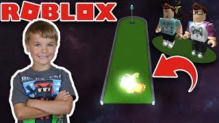 I AM A GOLF BALL in ROBLOX GALACTIC GOLF OBBY by DENISDAILY AND ALEX | ROBLOX PARKOUR