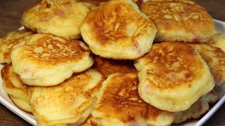 Завтра же приготовьте на завтрак! Лучшее ленивое блюдо! Пирожки и оладьи 2 в 1!