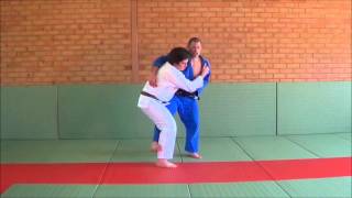 Defending an ura nage pickup - stopping the suplex and te guruma