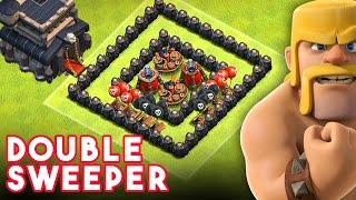 Clash of Clans  - DOUBLE AIRSWEEPER BASE  - TH9 FARMING BASE DESIGN