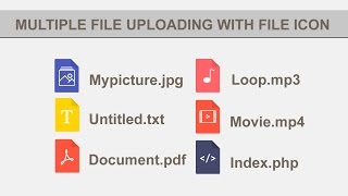 Uploading Multipal Files with File ICON using ajax, jquery and php
