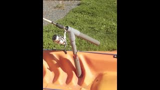 Fabrication d'un porte canne rotatif en pvc pour kayak
