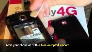UNLOCK SAMSUNG DART T499 - How to Unlock T-Mobile Samsung Dart SGH-T499 by Unlock Code