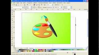 Палитра и кисть в CorelDRAW X6
