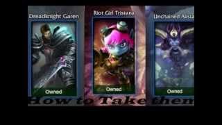 How to get free Garen/Tristana/Alistar champ. and skin (League of Legends)