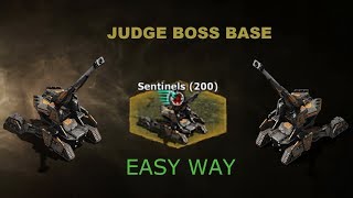 WAR COMMANDER JUDGE BOSS BASE (200) EASY WAY & LOW REPAIR TIME  (FIRST TRY)
