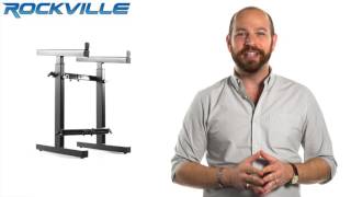 Rockville RXS20 Portable Mixer Stand - Folds Flat - Adjustable Height and Width!