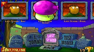Plants vs Zombies | Puzzle Fume Shroom vs Last Stand Night