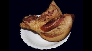 Копчение мяса, сала свинины  Свиная щековина горячего копчения