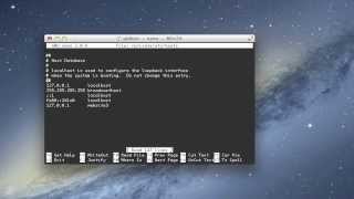 Edit the Hosts File in Mac OS X with Terminal