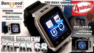 ZGPAX S8 [MEGA REVIEW] The BEST Android OS Smart Watch? - Video by s7yler