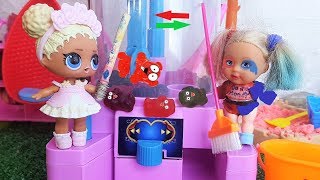 КУКЛЫ ЛОЛ СЮРПРИЗ МУЛЬТИК! ХАРЛИ КВИН против автомата с мармеладными мишками) #мультик