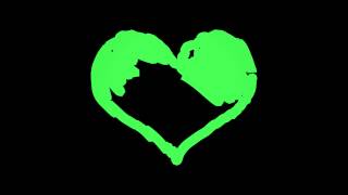 4K UHD Heart  Sketch Green Screen FX Transition