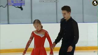 Анастасия Мухортова - Дмитрий Евгеньев КП Первенство Москвы среди юниоров 2019
