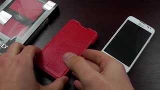 Обзор: Оригинальный Кожаный Чехол-Книжка для LG L70/L65 ( D285 Dual, D320, D325 Dual) "Tetded"