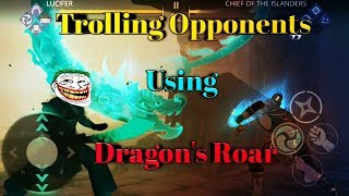 Shadow Fight 3 : Trolling Opponents Using Dragon's Roar