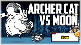 The Battle Cats | Archer Cat VS All Empire Of Cats Moon Stages!