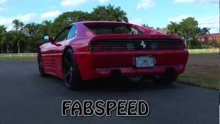 Ferrari 348 w/ Fabspeed sport racing bypass pipes  *flybys* (WATCH IN HD)